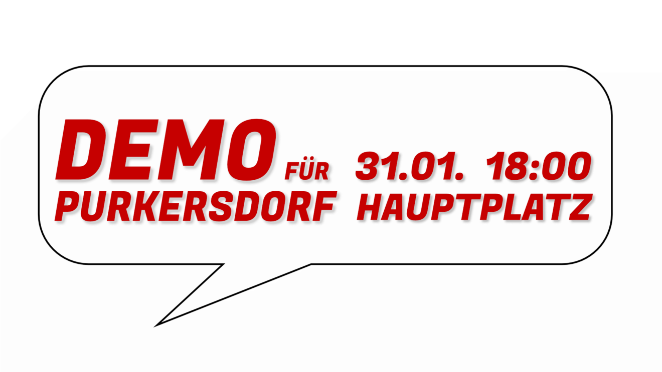 Demo für Purkersdorf am 31.1.2023